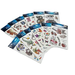 Флеш Тату 13*23см кольорова Tattoo Mix ST1629-1/GW-