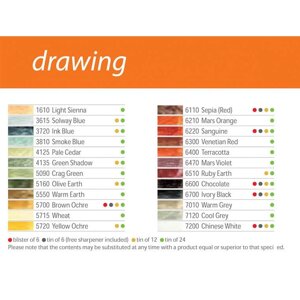 Олівець воско-масл. Derwent Drawing 7006-343_серо-голубой (3615)
