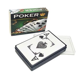 Карти гральні 1колода 54к 100%пластик, в пласт. футл. Poker LUX Y068/292