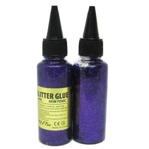 Клей з блискітками набір 50мл. Glitter Glue 1шт. 5012-1_Фіолетовий