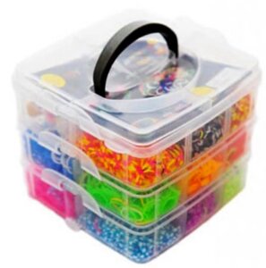 Набір для плетіння гумками Rainbow Loom 3000шт + аксесуари МА-23-10