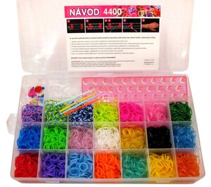 Набір для плетіння з гумок Rainbow Loom 5000шт. литий станок +аксесуари 2200-3