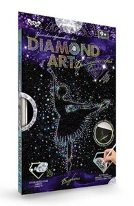 Набір для творчості DankoToys DT DAR-01-01 Diamond Art Картина зі стразами Балерина