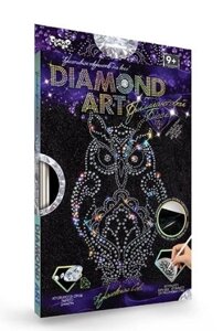 Набір для творчості DankoToys DT DAR-01-02 Diamond Art Картина зі стразами Сова