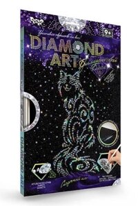 Набір для творчості DankoToys DT DAR-01-08 Diamond Art Картина зі стразами Кіт