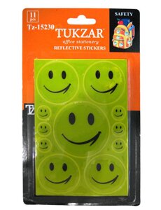 Наліпки дитячі Tukzar Tz-15230 Смайли 11шт світловідбиваючі