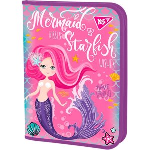 Папка А4 на блискавці Yes пластик ДЛЯ ТРУДА 491877 Mermaid