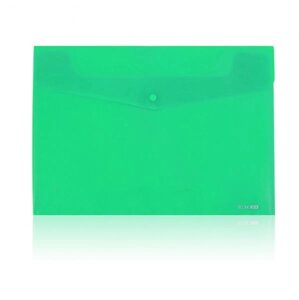 Папка-конверт А5 + з кнопкою Economix E31302_Зелений