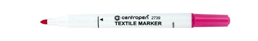 Маркер Centropen Textile для тканини 2мм 2739* рожевий - вартість