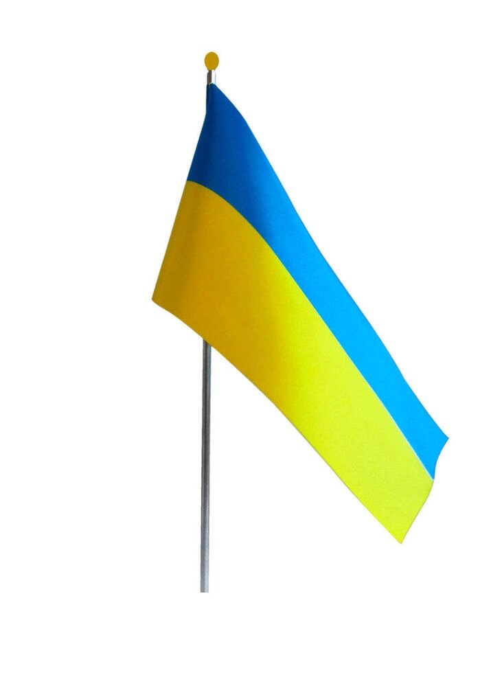 Прапор України 14см*21см ткань Q-1 - наявність