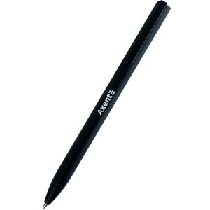 Кулькова ручка Axent Partner чорна, автом. пише синім AB1099-01-02-A в футляре