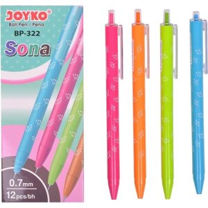 Кулькова ручка Joyko Sona автомат. 0,7мм BP-322