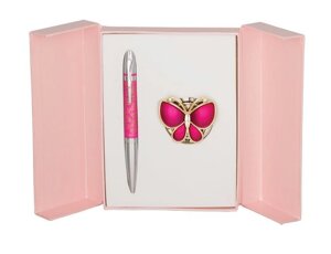 Ручки набір LANGRES Papillon 1шт. гачок для сумки рожевий LS. 122010-10