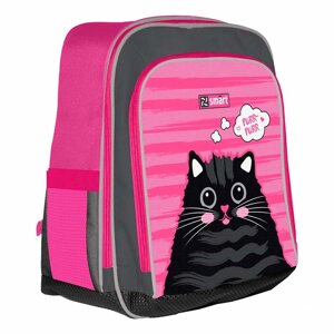 Рюкзак (ранець) 1 Вересня шкільний каркасний Smart 558036 H-55 Cat rules 38*24*14см
