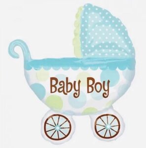 Повітряна кулька фольга Baby stroller Camis 72*78см блакитний 11207/В-0119