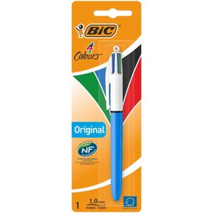 Кулькова ручка 4-х кольорова Bic Colours Original 4в1 колір асорті 982866/982867