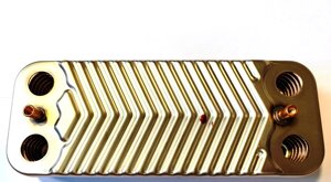 Теплообмінник вторинний на 12 пл. Ariston UNO, Beretta City, Super Exclusive, Idra Exclusive, Elexia, Viessmann WH1B в Львівській області від компанії ТЕПЛОВИЧОК