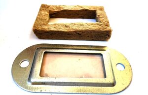 Оглядове вікно в зборі (слюда) газового конвектора Атон, Аког, Данко, Житомир, Корді, Модуль, Росс, Сутиски, Demrad