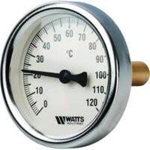 Термометр 0-120 С Watts биметаллический осевой в Львівській області от компании Тепловичок