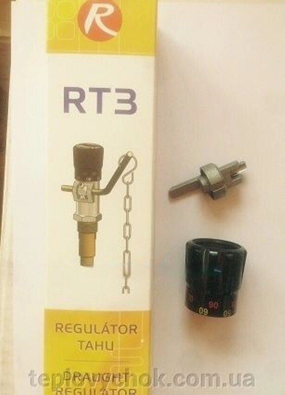 Ручка і поршень регулятора тяги для твердопаливних котлів Regulus RT3 від компанії Тепловичок - фото 1