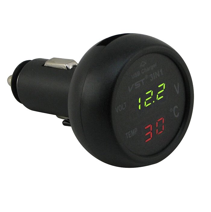 Автомобільний мультиметр з термометром VST-706-4 від компанії Prilavok - фото 1