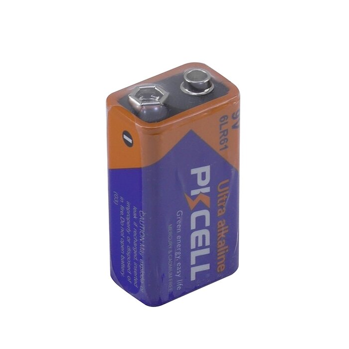 Батарейка щелочная PKCell 9V/6LR61 крона ##от компании## Prilavok - ##фото## 1