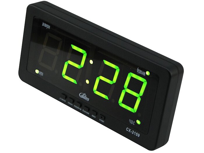Електронний годинник Caixing СХ-2159 чорні від компанії Prilavok - фото 1