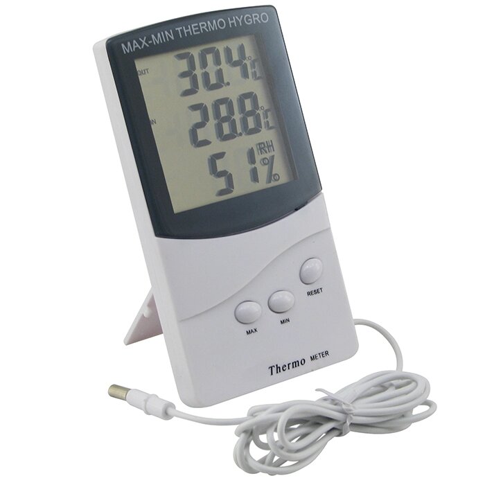 Електронний термометр з гігрометром TA-318 від компанії Prilavok - фото 1