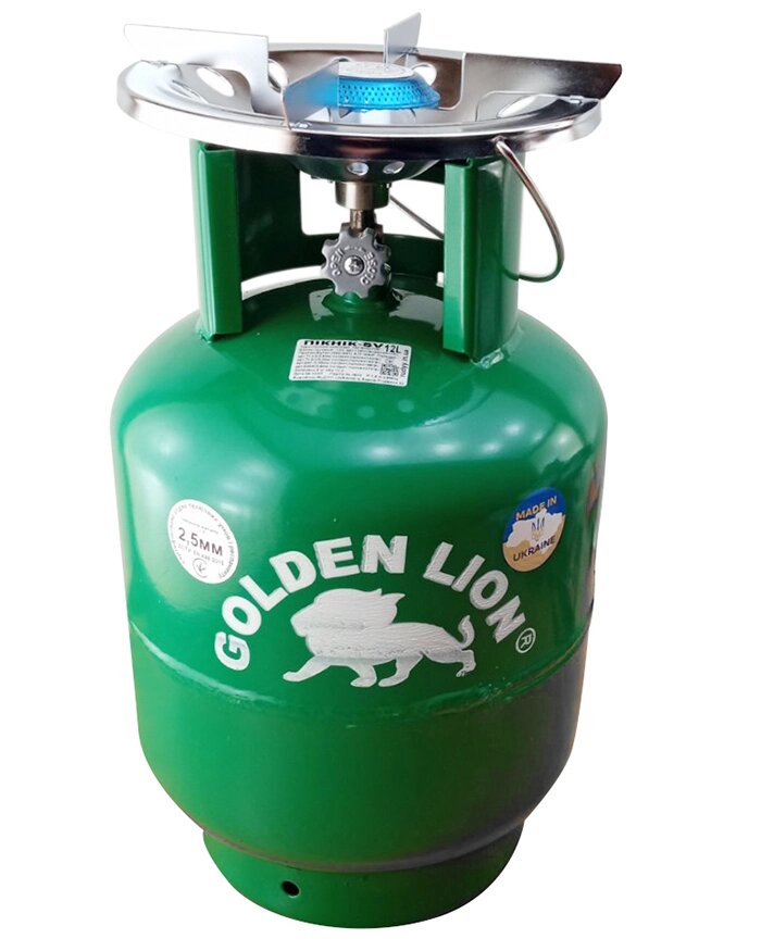 Комплект газовий Golden Lion Rudyy Пікнік-SV 12л VR 2.5kWt від компанії Prilavok - фото 1