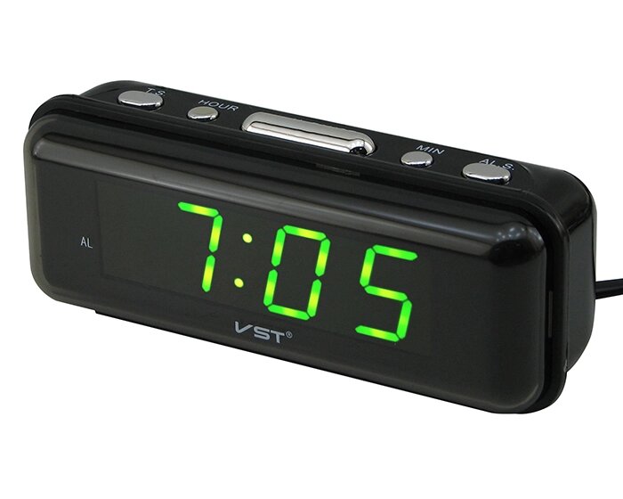 LED годинник з будильником VST-738-2 від компанії Prilavok - фото 1