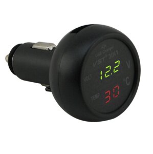 Автомобільний мультиметр з термометром VST-706-4