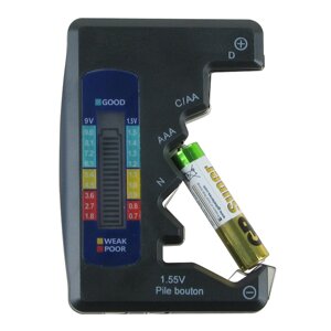 Цифровий тестер батарейок LCD-BT886