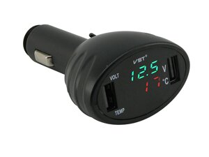 Цифровий автомобільний вольтметр VST-708