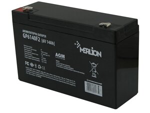 Акумуляторна батарея Merlion GP614F2 6 В 14 А*год
