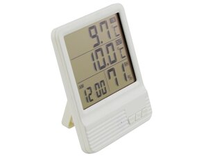 Термометр з гігрометром і годиником CX-301A