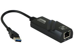 Мережева карта USB 3.0 - Lan RJ45 чорна HY-3001