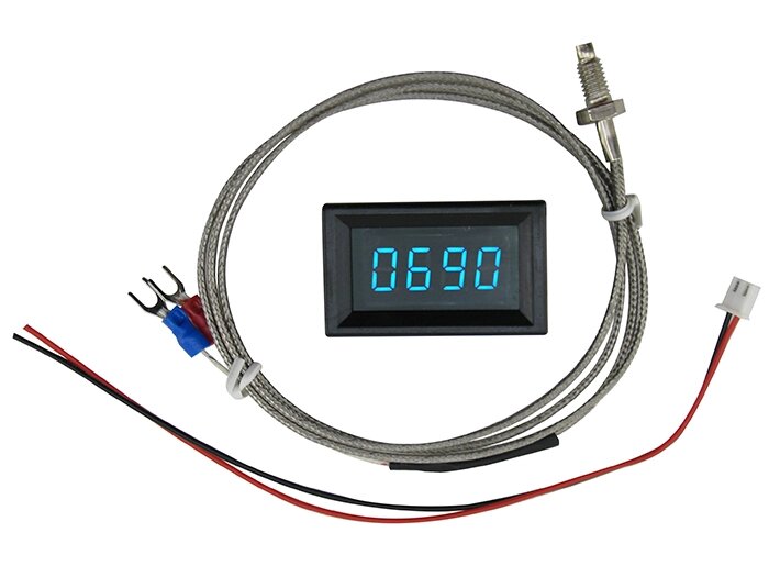 Термометр електронний XH-B321 від -50 до 800°C сині цифри від компанії Prilavok - фото 1