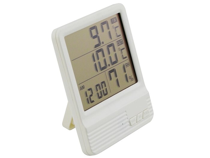 Термометр з гігрометром і годиником CX-301A від компанії Prilavok - фото 1