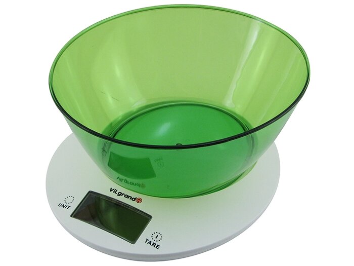 Весы кухонные Vilgrand VKS-533C зелёные ##от компании## Prilavok - ##фото## 1