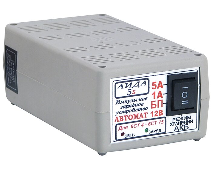 Зарядний пристрій Аіда-5s (для гелевих та кислотних акумуляторів) від компанії Prilavok - фото 1