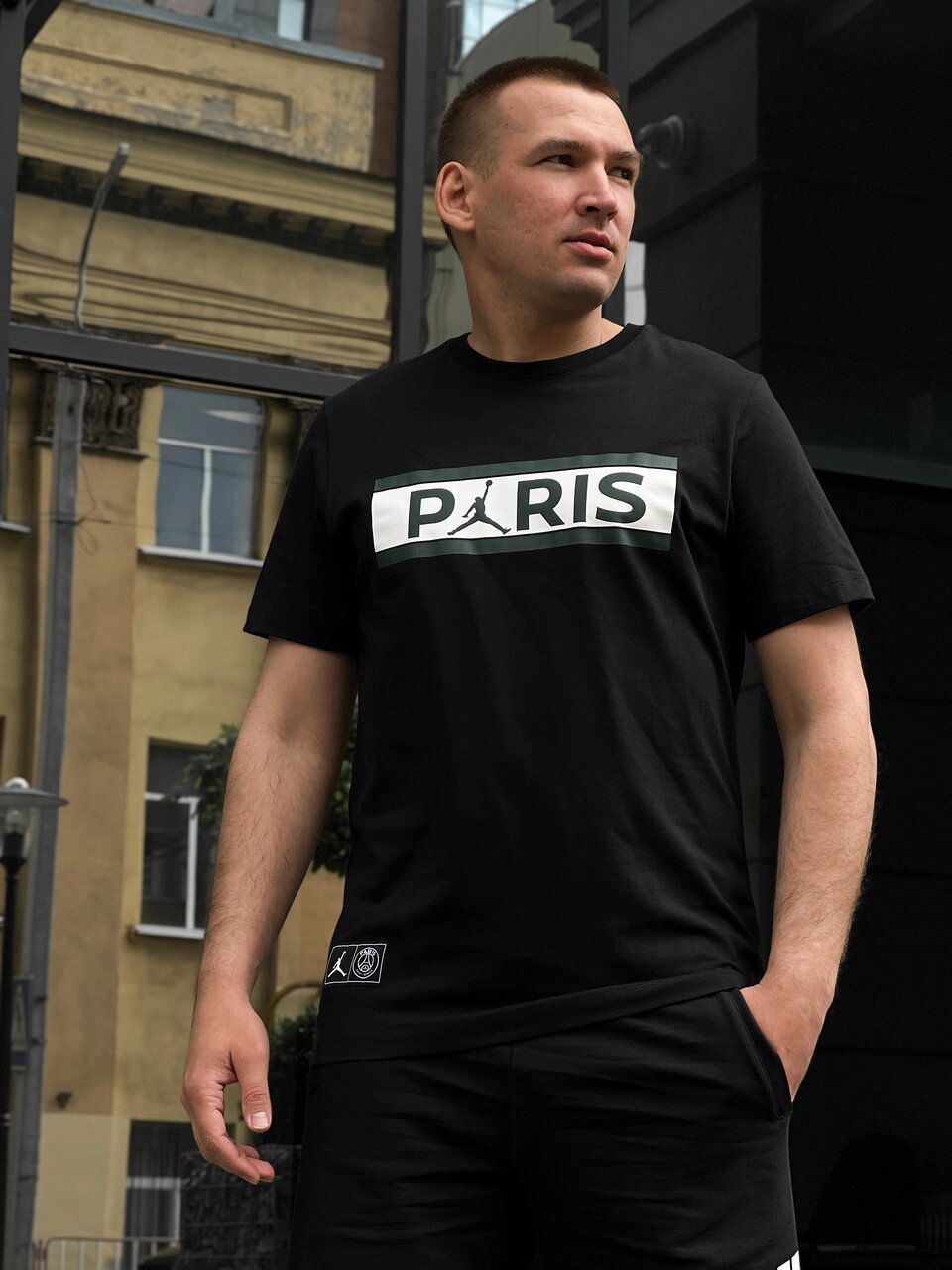 Футболка чоловіча Jordan x PSG Wordmark Tee / DB6510-010 (Розмір:L) від компанії Інтернет магазин "Airpac" - фото 1