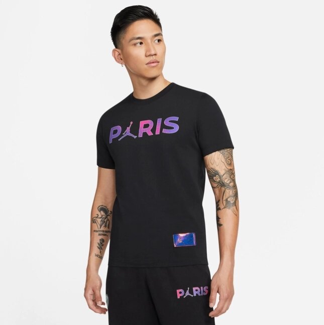 Футболка чоловіча Nike M J PSG Wordmark Tee / CZ0797-010 (Розміри:S,L) від компанії Інтернет магазин "Airpac" - фото 1