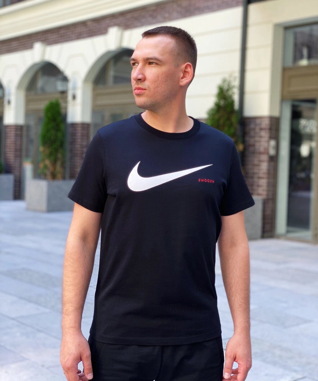 Футболка чоловіча Nike Swoosh / CLO-143 (Розміри:L, XL) від компанії Інтернет магазин "Airpac" - фото 1