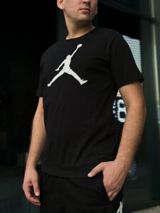 Футболка чоловіча Nike MJ Jumpman Ss Crew Black / CJ0921-011 L