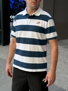 Футболка чоловіча Nike Nsw He Polo Pq Stripe Blue / CU4433-058 XL