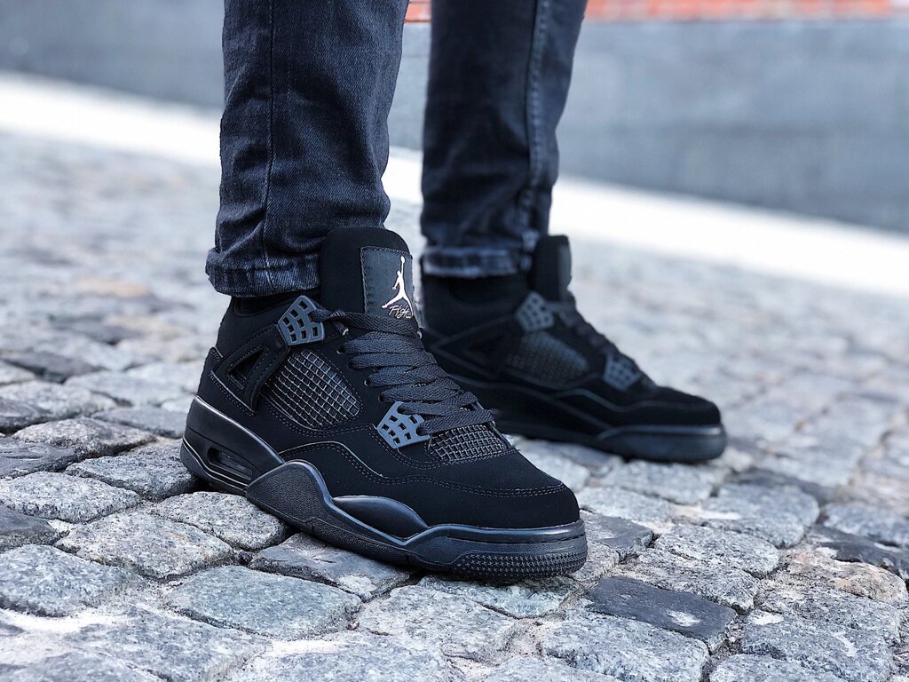 Кросівки чоловічі Air Jordan 4 Retro "Black Cat" (Розміри:42,44) від компанії Інтернет магазин "Airpac" - фото 1