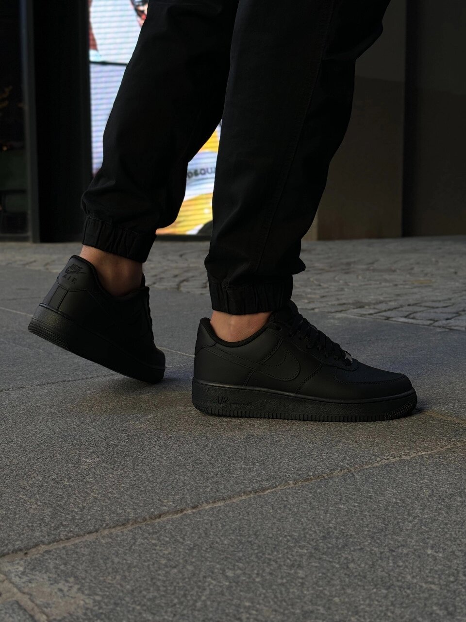 Кросівки чоловічі Nike Air Force 1 Low 07 "All Black" / 315122-001 від компанії Інтернет магазин "Airpac" - фото 1