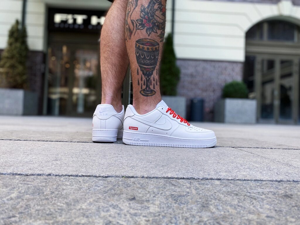 Кросівки чоловічі Nike Air Force 1 Low Supreme "White" / CU9225-100 (Розмір:41,42,44,45) від компанії Інтернет магазин "Airpac" - фото 1