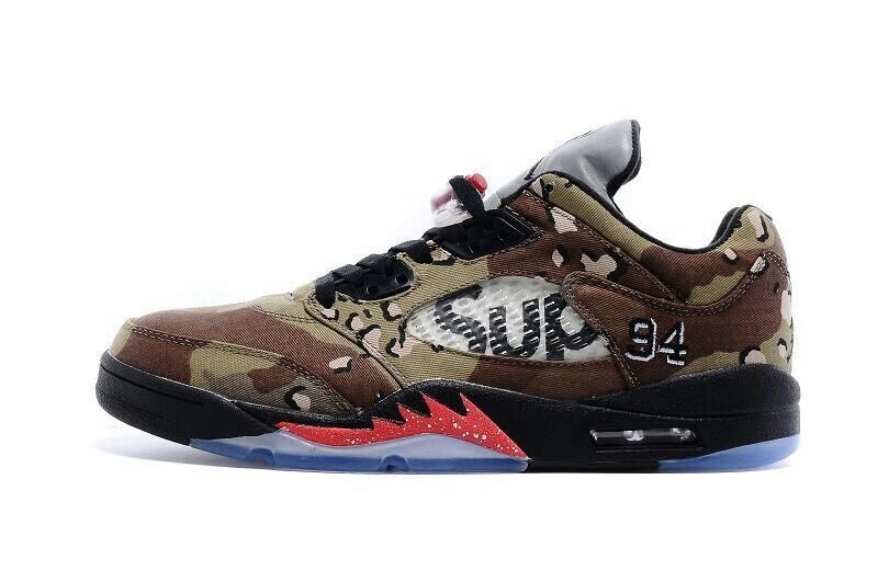 Кросівки чоловічі Nike Air Jordan 5 Low "Camo" x Supreme / AJM-449 від компанії Інтернет магазин "Airpac" - фото 1