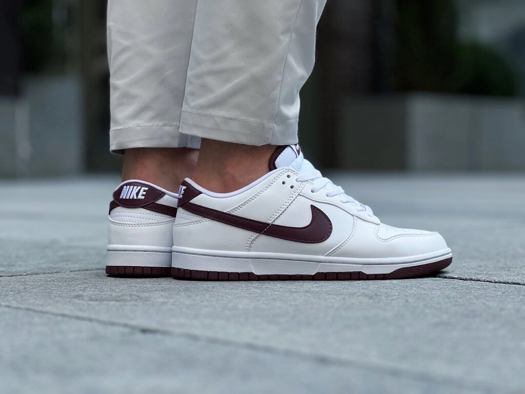 Кросівки чоловічі Nike Dunk Low Retro "Maroon White" / DV0831-102 від компанії Інтернет магазин "Airpac" - фото 1